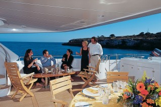 Yacht FELIDAN - Aft Deck
